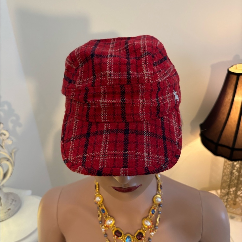 Red Plaid Cap by - Picture 6 of 9